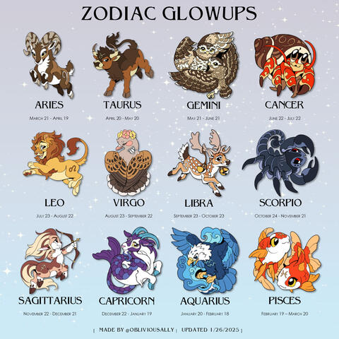 Zodiac Glowups