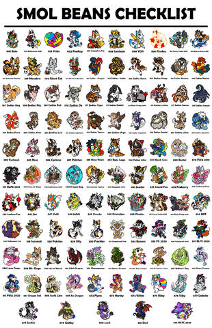 Smol Beans Blind Bags Checklist