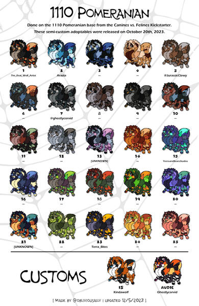 1110 Tarantula Pomeranian