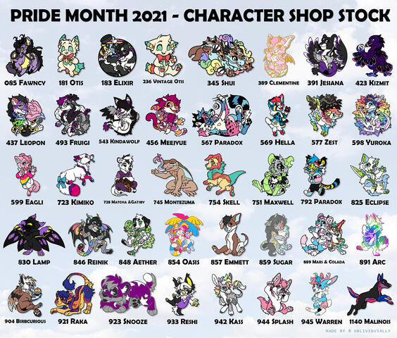 Pride Month 2021 Shop Stock Variants