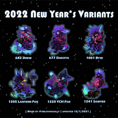 2022 New Year's Variants