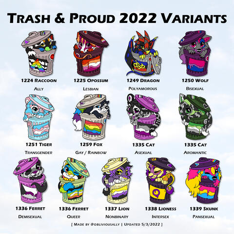 Pride Month 2022 Trash Variants