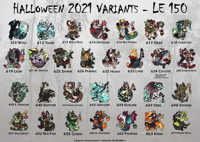 Halloween 2021 Official Variants